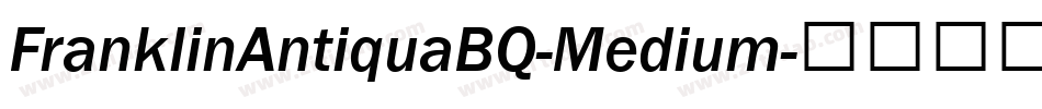 FranklinAntiquaBQ-Medium字体转换