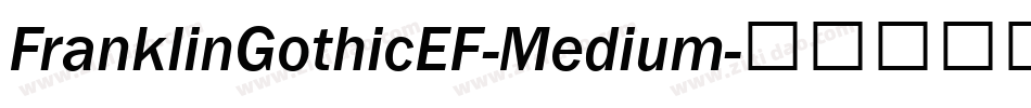 FranklinGothicEF-Medium字体转换