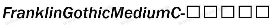 FranklinGothicMediumC字体转换