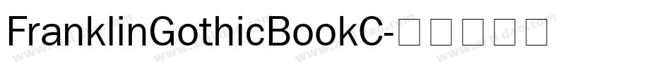 FranklinGothicBookC字体转换