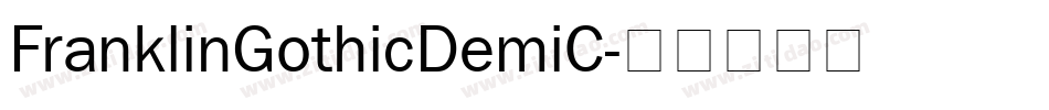 FranklinGothicDemiC字体转换