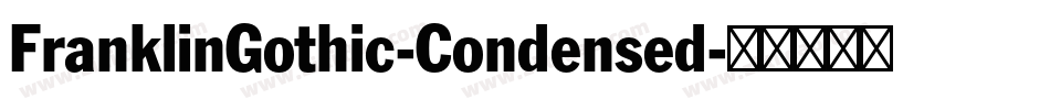 FranklinGothic-Condensed字体转换
