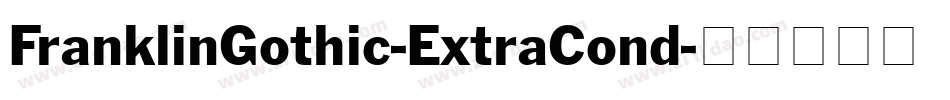 FranklinGothic-ExtraCond字体转换
