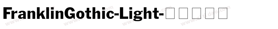FranklinGothic-Light字体转换