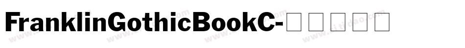 FranklinGothicBookC字体转换