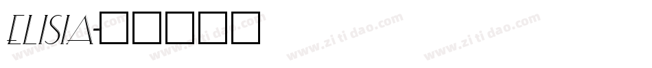 ELISIA字体转换