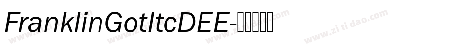 FranklinGotItcDEE字体转换