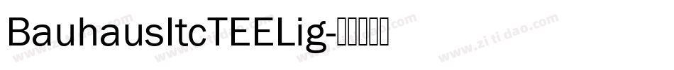 BauhausItcTEELig字体转换