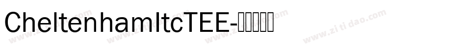 CheltenhamItcTEE字体转换