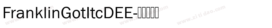 FranklinGotItcDEE字体转换