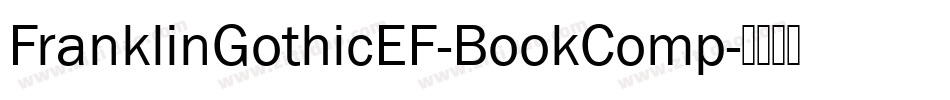 FranklinGothicEF-BookComp字体转换