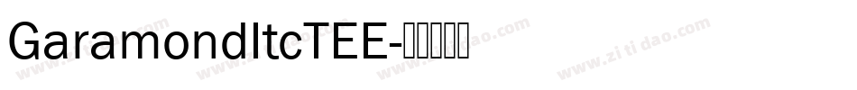 GaramondItcTEE字体转换