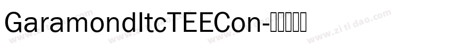 GaramondItcTEECon字体转换