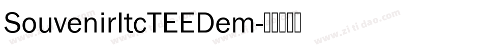 SouvenirItcTEEDem字体转换