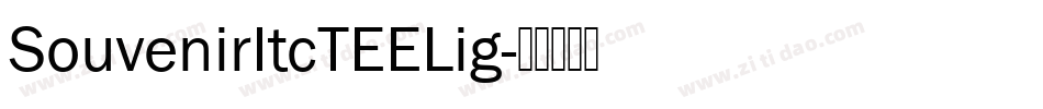 SouvenirItcTEELig字体转换