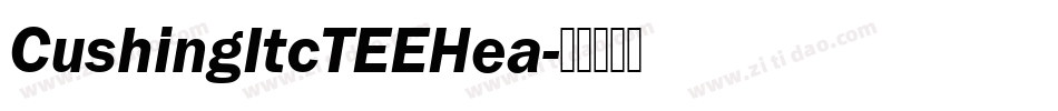 CushingItcTEEHea字体转换