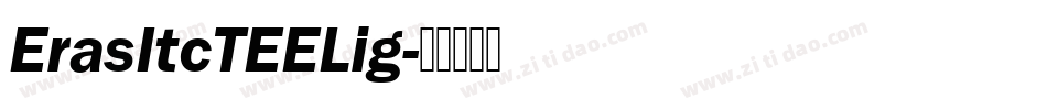 ErasItcTEELig字体转换