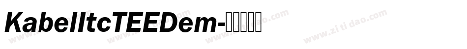 KabelItcTEEDem字体转换
