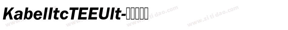 KabelItcTEEUlt字体转换