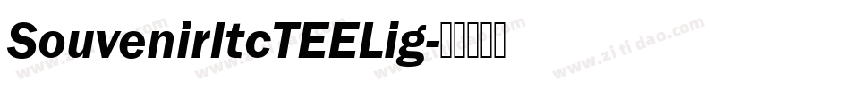 SouvenirItcTEELig字体转换