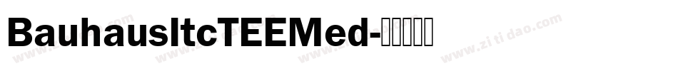 BauhausItcTEEMed字体转换