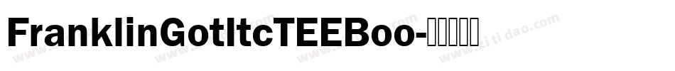 FranklinGotItcTEEBoo字体转换