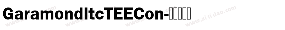 GaramondItcTEECon字体转换