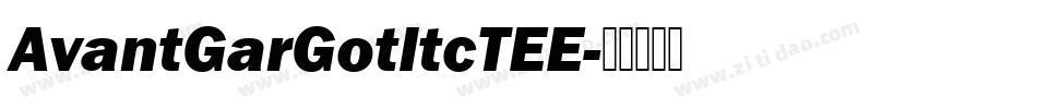 AvantGarGotItcTEE字体转换