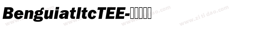 BenguiatItcTEE字体转换