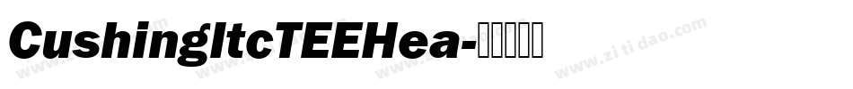 CushingItcTEEHea字体转换