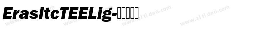 ErasItcTEELig字体转换