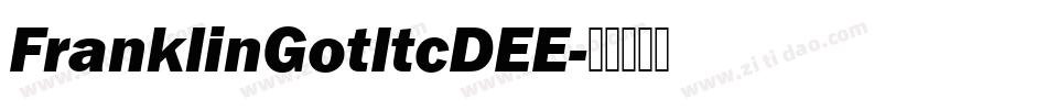 FranklinGotItcDEE字体转换