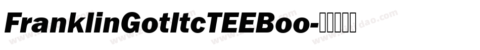 FranklinGotItcTEEBoo字体转换