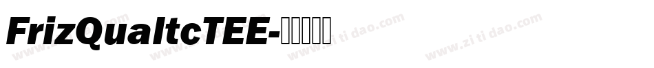 FrizQuaItcTEE字体转换