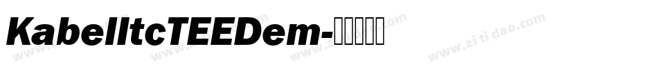 KabelItcTEEDem字体转换