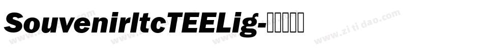 SouvenirItcTEELig字体转换