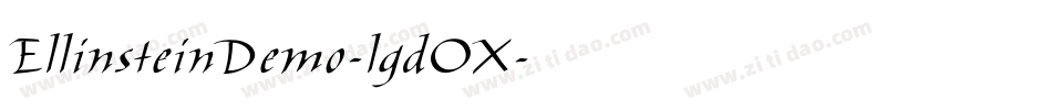 EllinsteinDemo-lgdOX字体转换