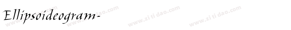 Ellipsoideogram字体转换