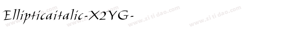 Ellipticaitalic-X2YG字体转换