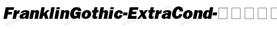 FranklinGothic-ExtraCond字体转换