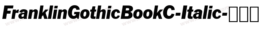 FranklinGothicBookC-Italic字体转换