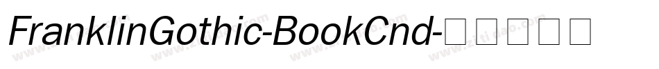 FranklinGothic-BookCnd字体转换