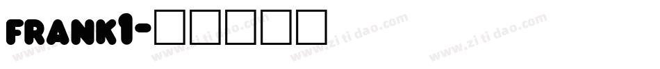 frank1字体转换