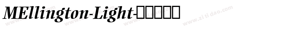 MEllington-Light字体转换