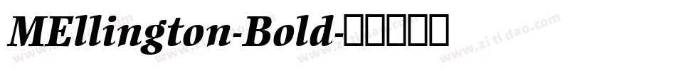 MEllington-Bold字体转换