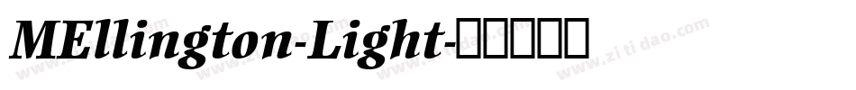 MEllington-Light字体转换