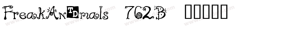 FreakAnimals-762B字体转换