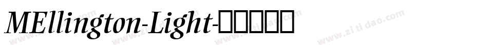 MEllington-Light字体转换