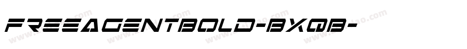 FreeAgentBold-BxqB字体转换