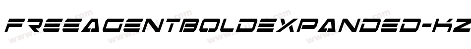 FreeAgentBoldExpanded-KzOW字体转换
